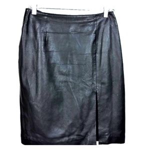 Leather pencil skirt (size 6)